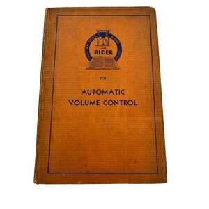 1936 An Hour A Day With Rider Automatic Volume Control Radio Book Vintage